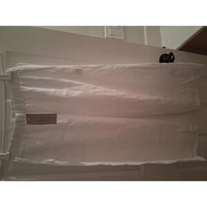 Cut Loose White Linen Culottes - XS